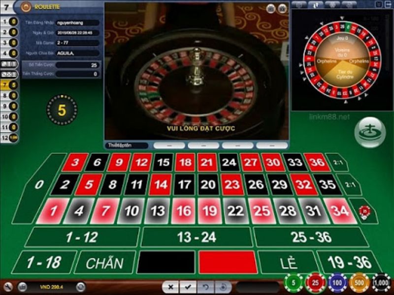 Luật chơi Roulette Bong789 